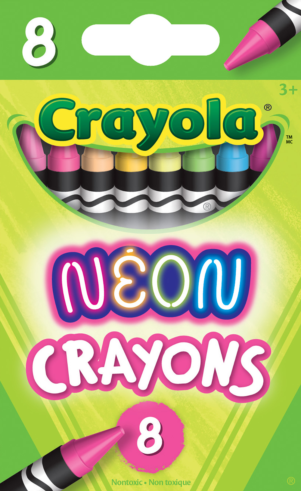 Crayola 8 crayons néon (Crayola)