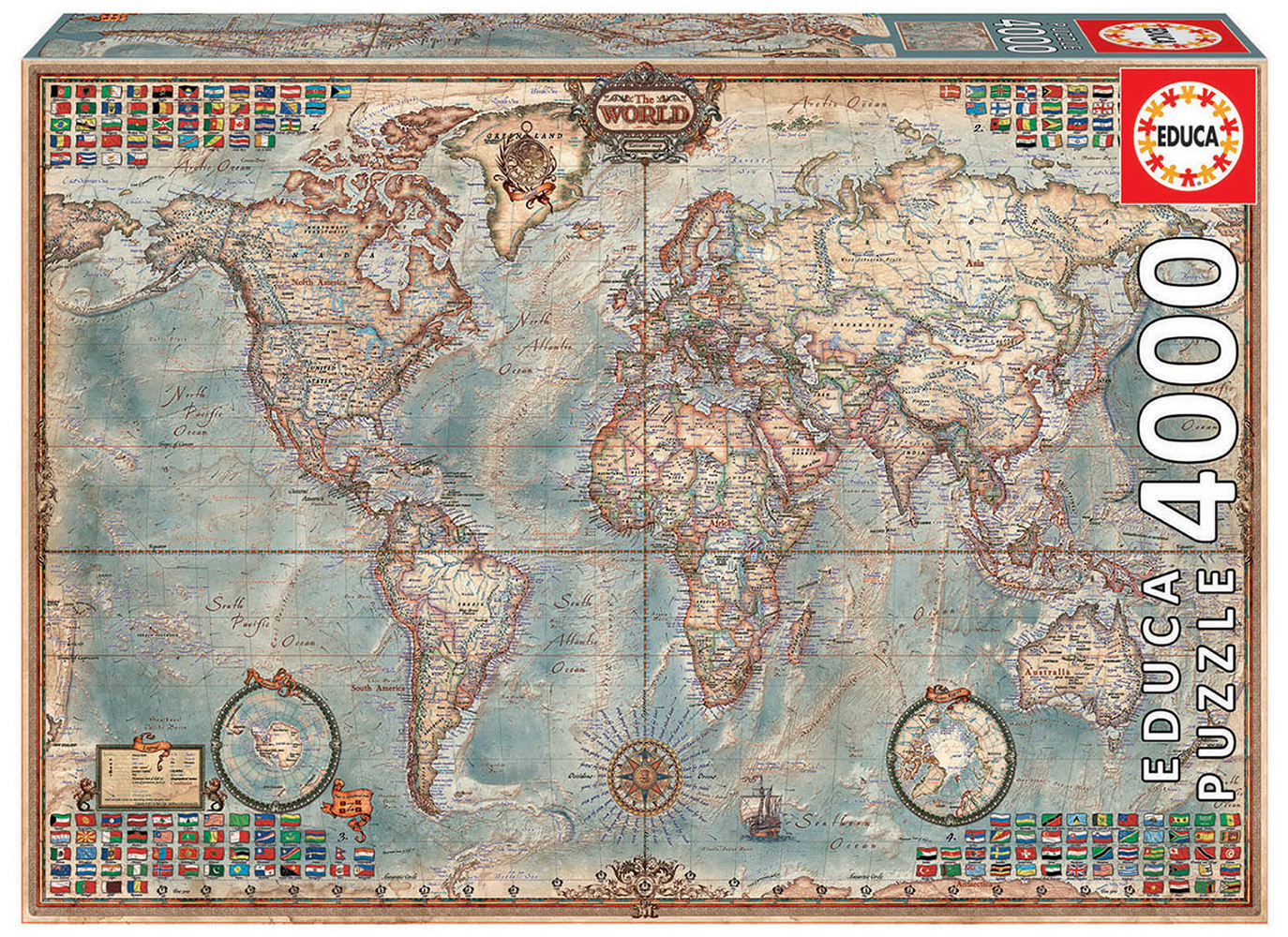 Puzzle 42000 pièces : Le Tour du Monde - Educa - Rue des Puzzles