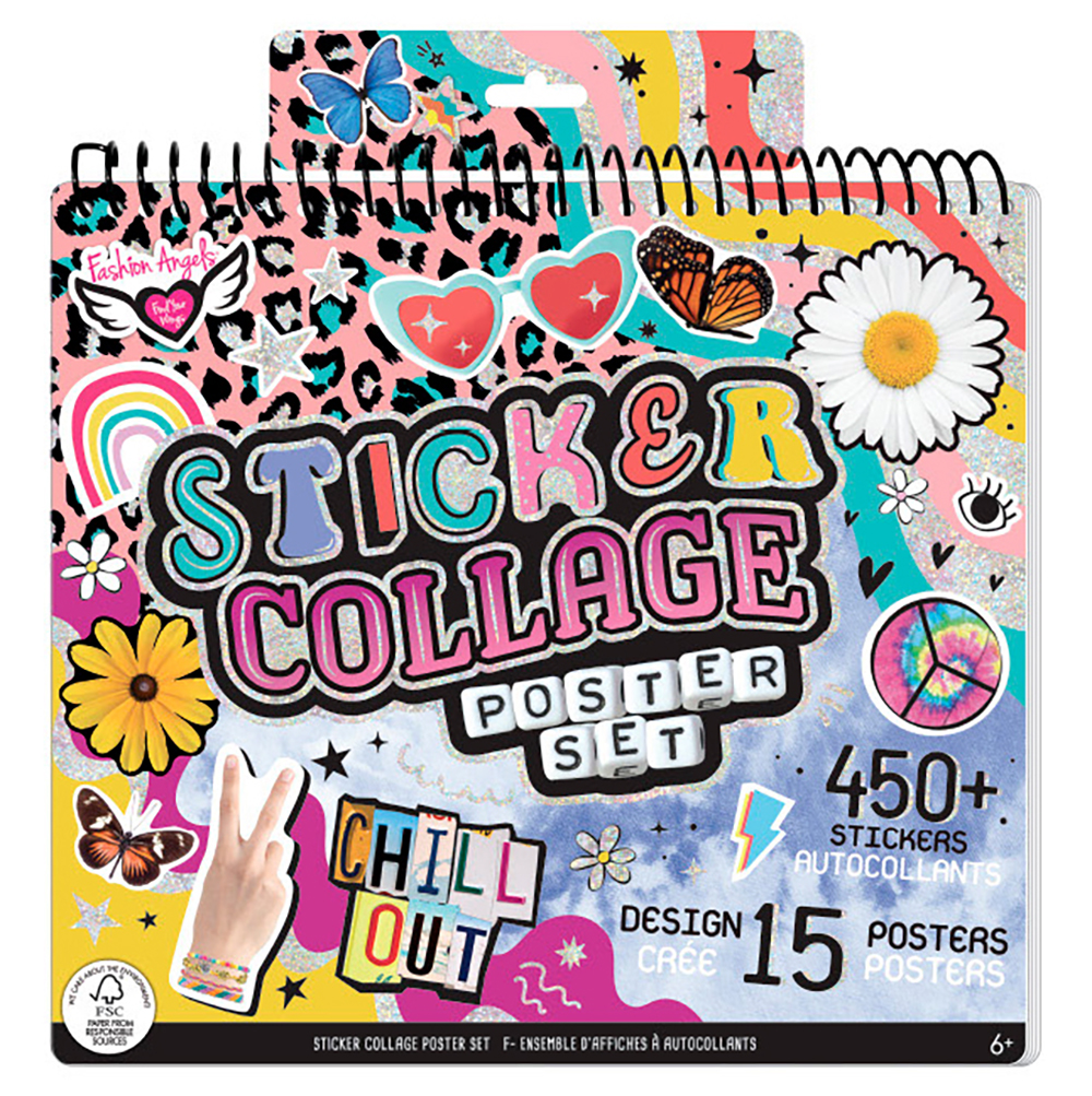 Fashion Angels - Sticker Collage Poster Set Portfolio (Fashion Angels)