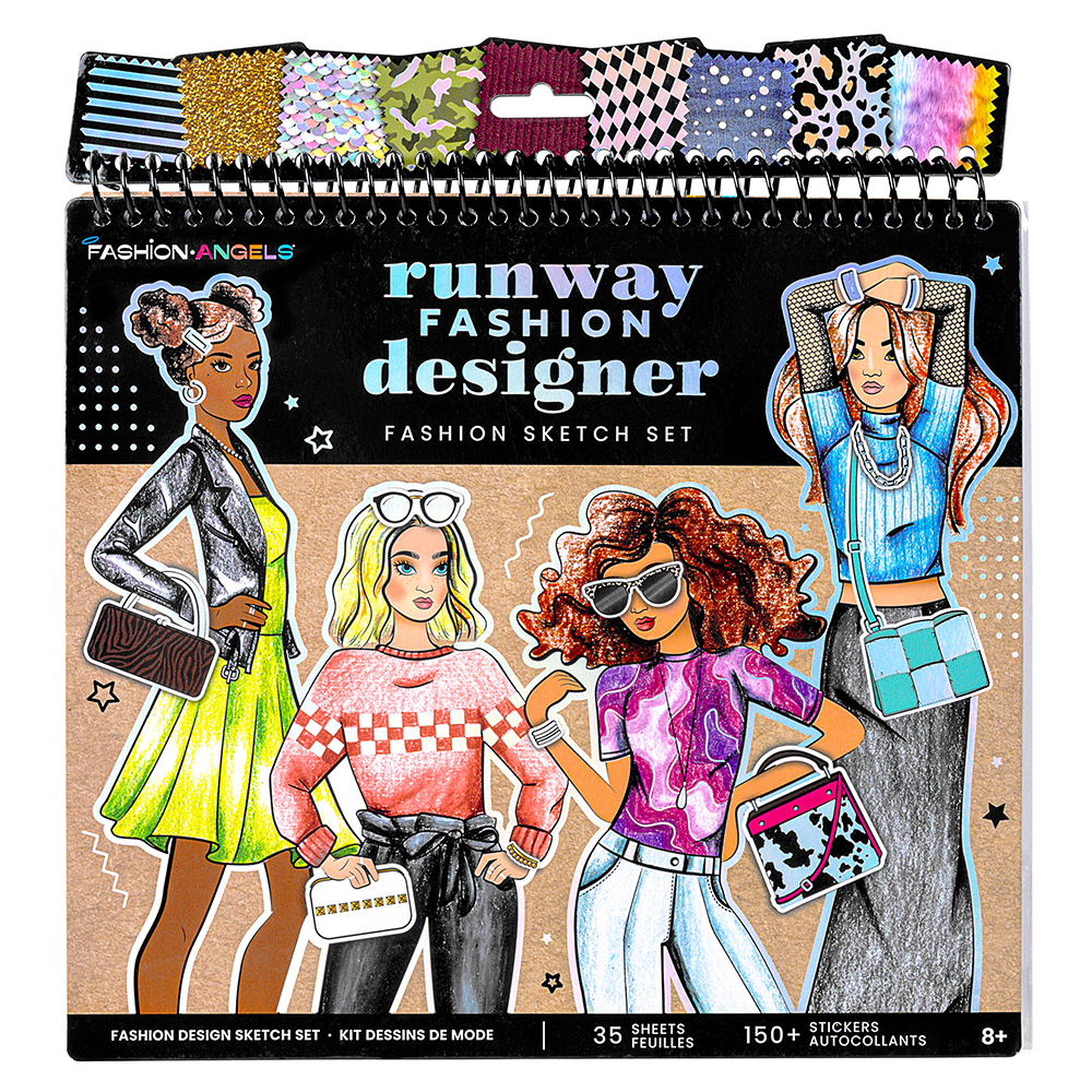 Portfolio fashion design sketch set shop