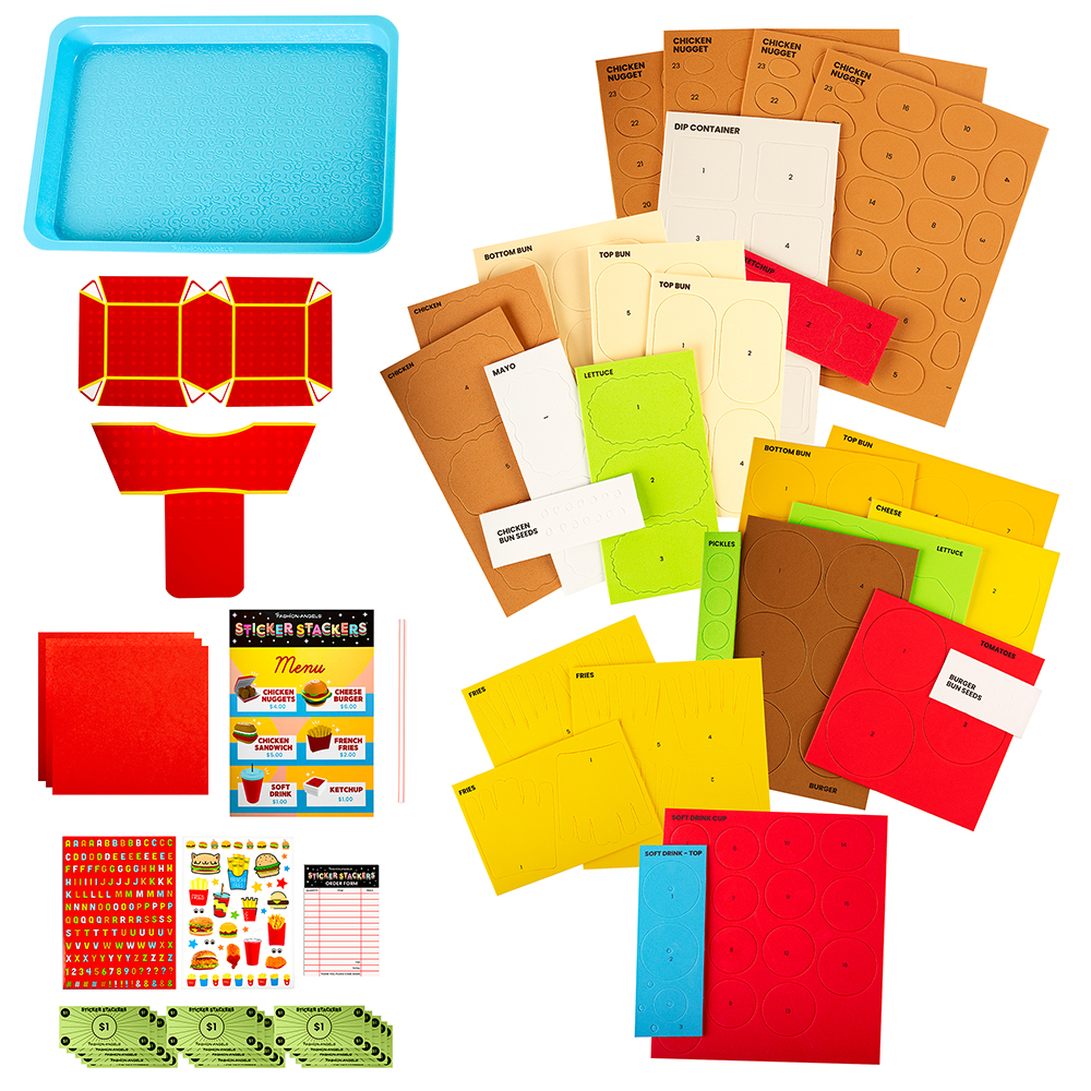 Fashion Angels Sticker Stackers Fast Food (Fashion Angels)