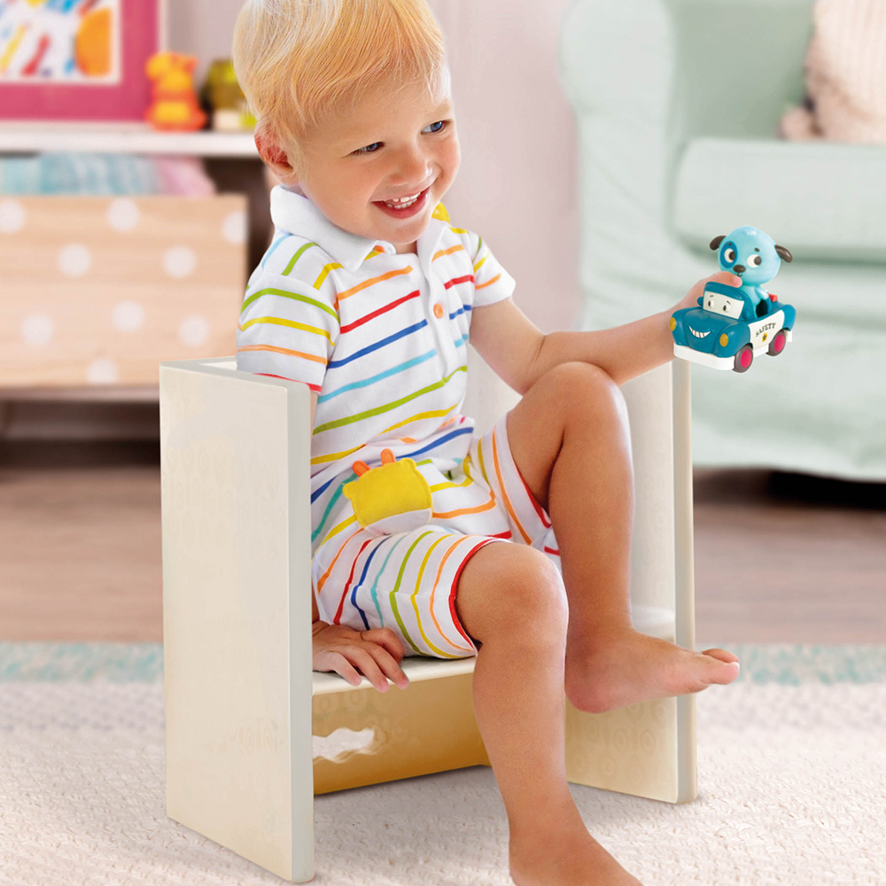 B. Spaces Step Stool Chair Stair Ivory Battat B