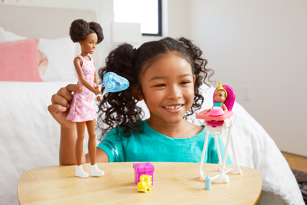 barbie babysitter poussette