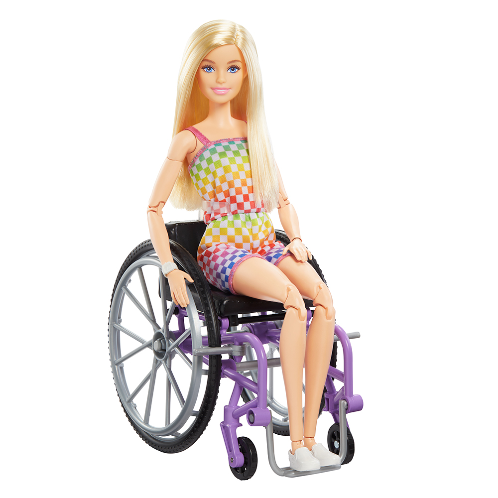 Barbie Fashionista - Poupée avec fauteuil roulant et rampe (Mattel)