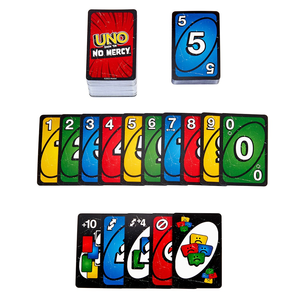 Game Uno No Mercy (Available in January 2024) (Mattel)